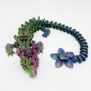 Dragón articulado impreso en 3D, juguetes giratorios gratuitos