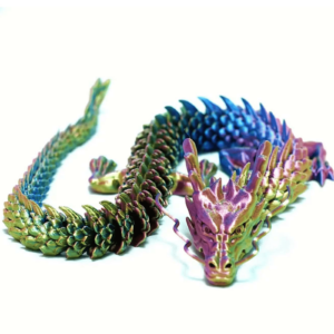 Dragón articulado modelo 3D gratuito con articulaciones móviles
