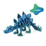Estegosaurio Flexible con Múltiples Articulaciones, Impreso en 3D