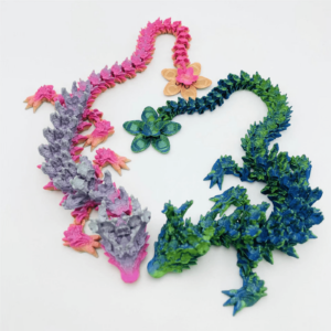 Figuras de Acción Imprimibles en 3D de Dragón Articulado y Móvil