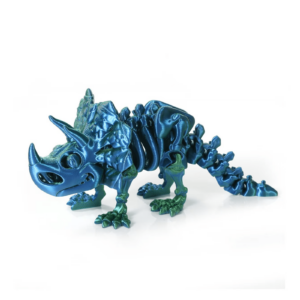 Dragón Triceratops Interactivo, Articulado e Impreso en 3D