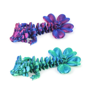 Dragón de cristal móvil impreso en 3D: impresión 3D y diversión