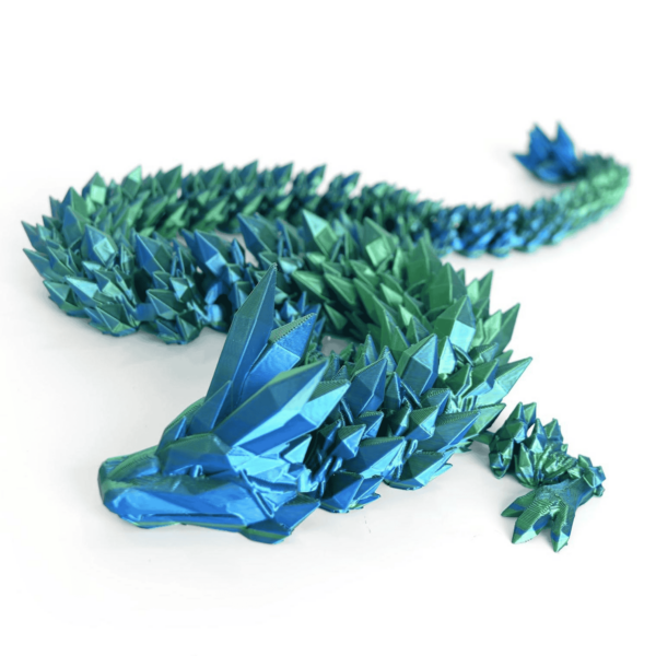 Figura de acción de dragón articulado impresa en 3D para niños