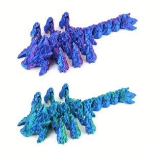 Impresora 3D para juguetes, dragón flexible de varias patas, stl