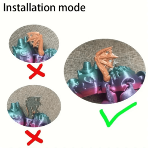 Lindo Dinosaurio Impreso en 3D y Figuras 3D Personalizadas