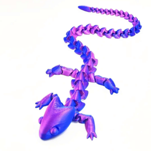 Nuevo dinosaurio articulado con impresión 3D y dragón enlazado