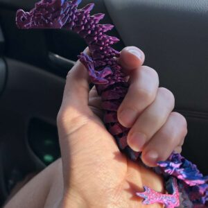 Serpiente articulada impresa en 3D, dragón flexible juguetes STL