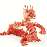 Creative articulating dragon 3d print Linked Moveable toys
