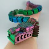 Figuras personalizadas 3D Modelo de dragón articulado cuadrado