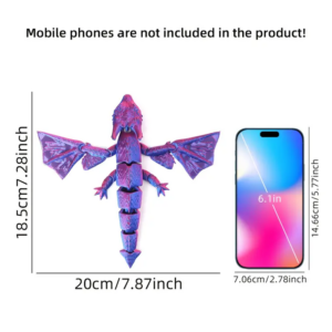 Juguete de pato y dragón de cristal con impresión 3D creativa