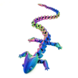 Nuevo dinosaurio articulado con impresión 3D y dragón enlazado