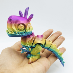 Regalo colorido con estampado de dinosaurio 3D para divertirse