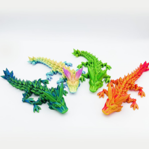 Animales articulados impresos en 3D con juguete antiestrés 3D