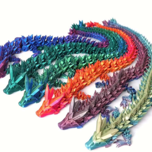 Dragón articulado impreso en 3D juguetes imprimibles en 3D
