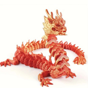 Dragón de cristal articulado impreso en 3D regalo para niños