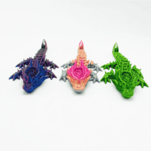 3d dragon dragon flexible 3d impreso dragon regalo para niñas