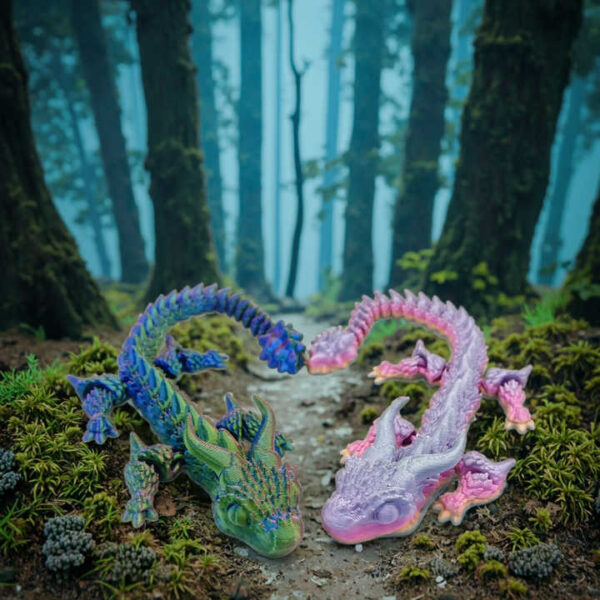 Dragón articulado en 3D muñecas personalizadas en 3D