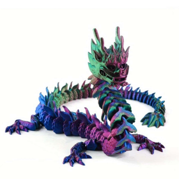 Dragón de cristal articulado impreso en 3D regalo para niños