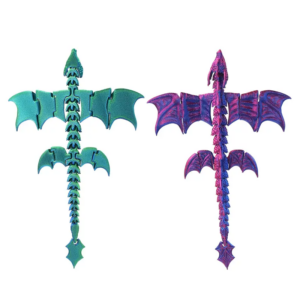 Dragón de cristal articulado muñeca imprimible en 3D