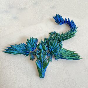 Impresión de dragón 3D Figura flexible y giratoria Modelo 3D