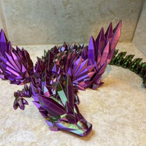 Impresora 3D de cristal de dragón articulado para hacer juguetes