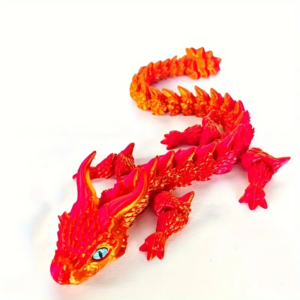 Juguete de dragón articulado imprimible en 3D para niños unisex