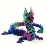 Juguete flexible de impresión 3D de dragón chino para divertirse