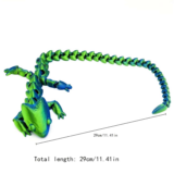 Nuevo dinosaurio articulado con impresión 3D y dragón enlazado