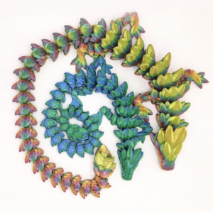 Dragón Articulado Impreso en 3D Juguete 3D Único Personalizable