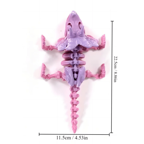 Dragón Triceratops Interactivo, Articulado e Impreso en 3D