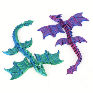 Dragón de cristal articulado muñeca imprimible en 3D