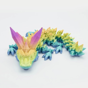 Dragón de cristal impreso en 3D, juguete móvil para niños