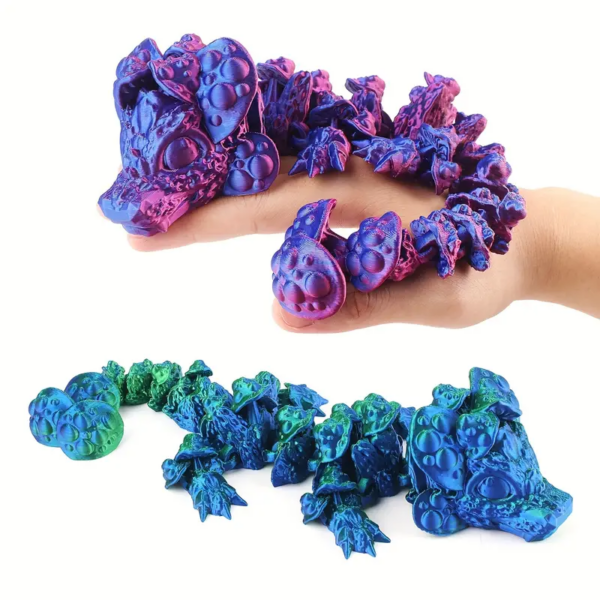 Dragón flexible impreso en 3D y dragones impresos móviles: ¡Explora el fascinante mundo de los dragones con impresión 3D!
