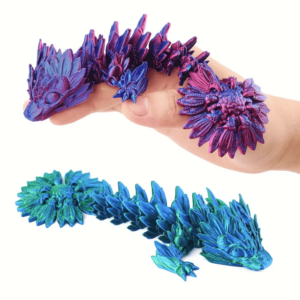 Figuras imprimibles en 3D y juguetes unisex de dragón crisantemo