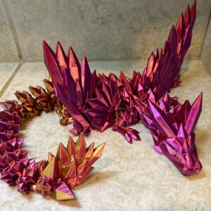 Impresora 3D de cristal de dragón articulado para hacer juguetes