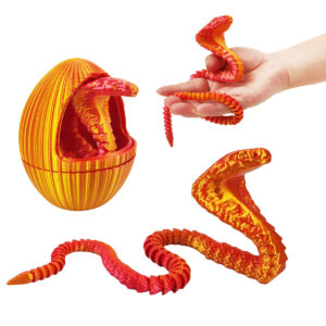 Juguete Huevo Cobra Impreso en 3D