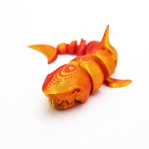 Tiburón de Juguete Articulado en 3D