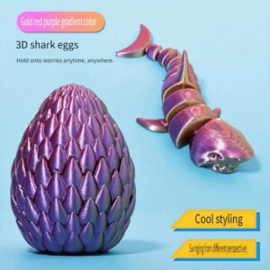 Huevo Juguete de Tiburón 3D