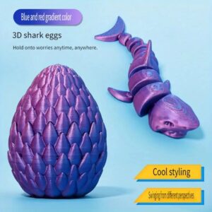 Huevo Mágico Tiburón 3D