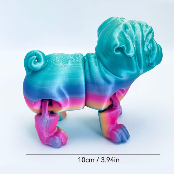 Juguete Para Perro Pug Articulado Impreso en 3D