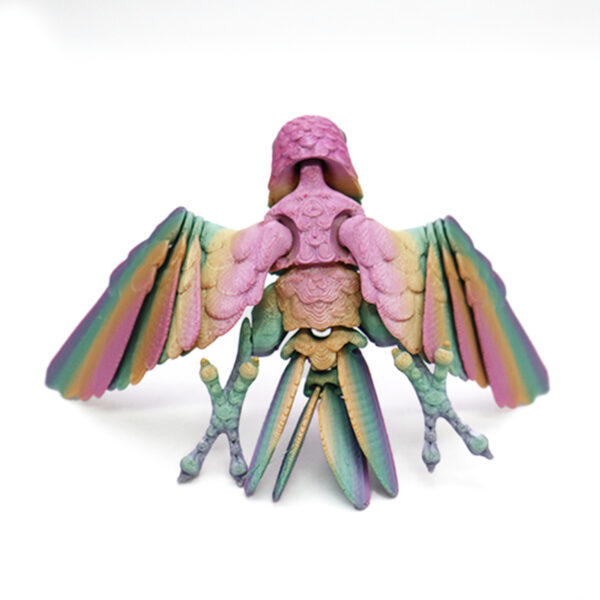 Loro Impreso en 3D Juguete Personalizado y Vibrante