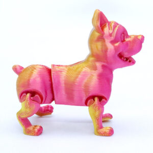 Perro 3D con Partes Movibles