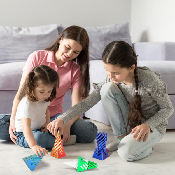 Pirámide 3D Impresa Juguete Decorativo Personalizado