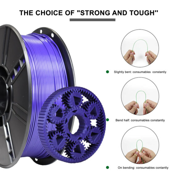 Filamento PLA Morado 1kg para Impresión 3D