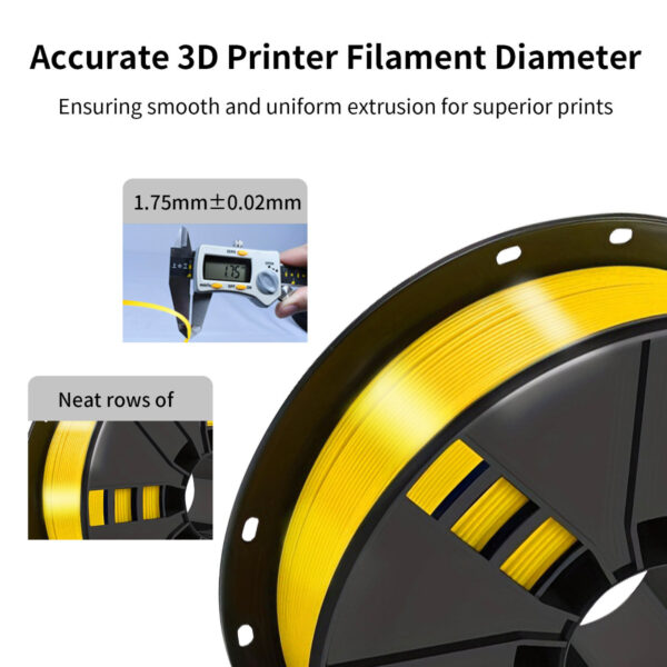 Filamento PLA 1.75mm Oro Brillante para Impresión 3D