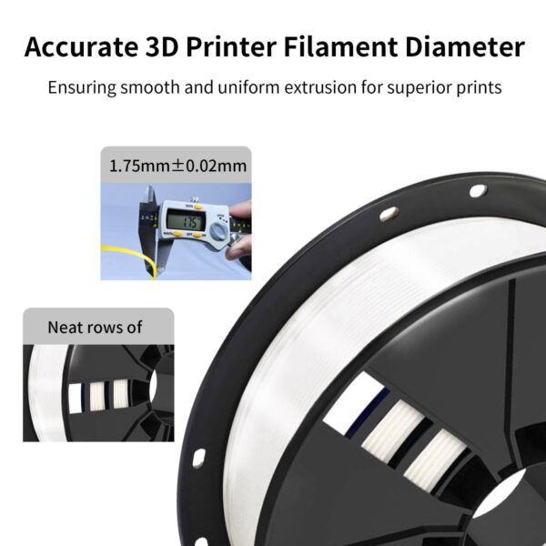 Filamento PLA 1.75mm Blanco para Impresión 3D