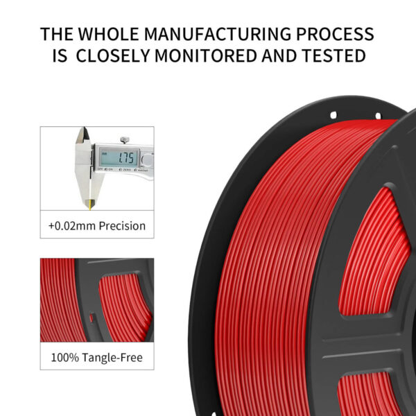 Filamento PETG Rojo  para Impresora 3D de Alta Velocidad
