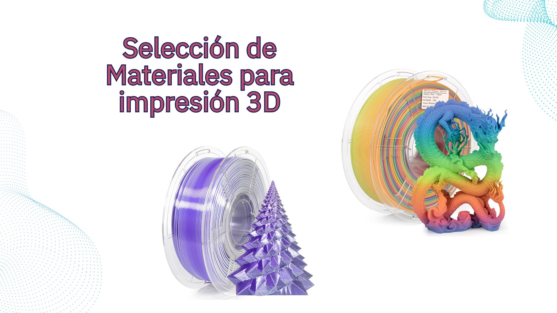 Cómo elegir los filamentos adecuados para patos, fidget spinners y dragones flexibles: selección de materiales para impresión 3D