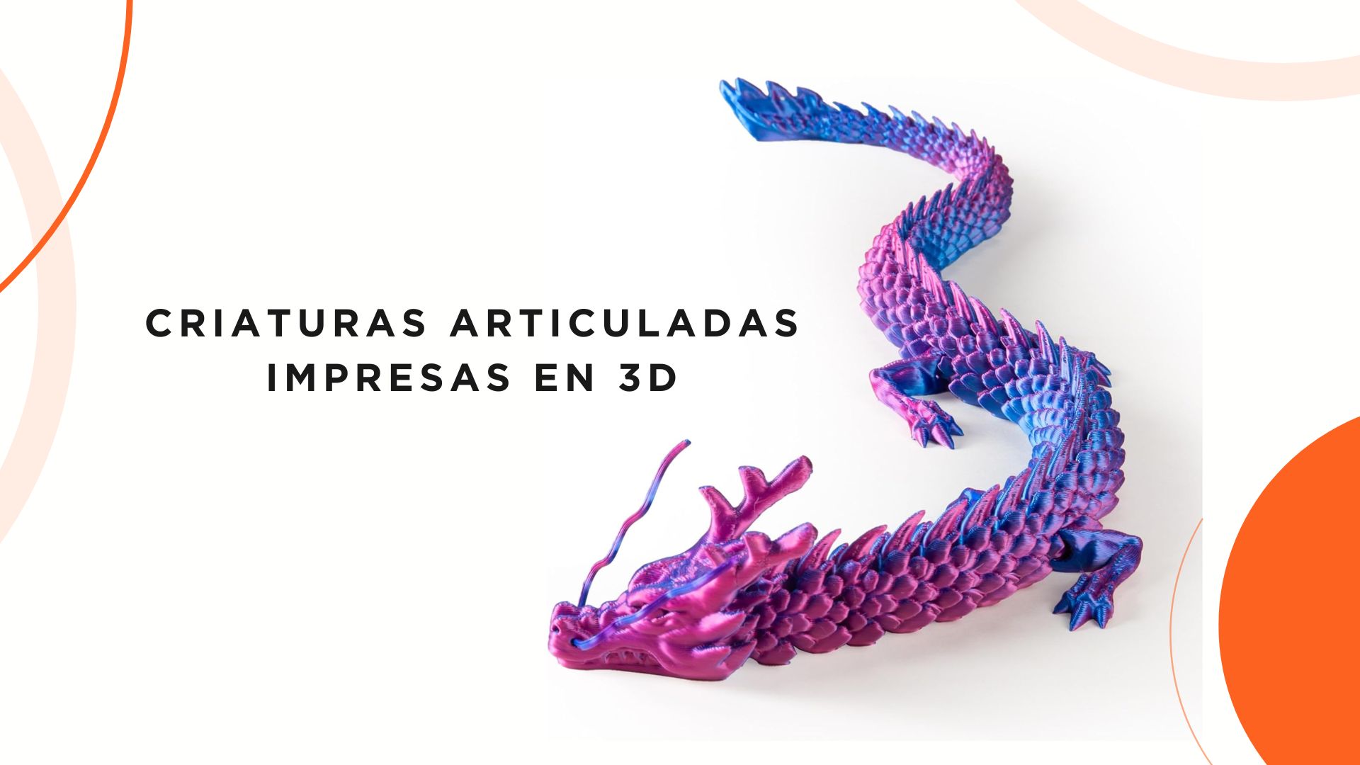 Criaturas articuladas impresas en 3D diseño biomecánico
