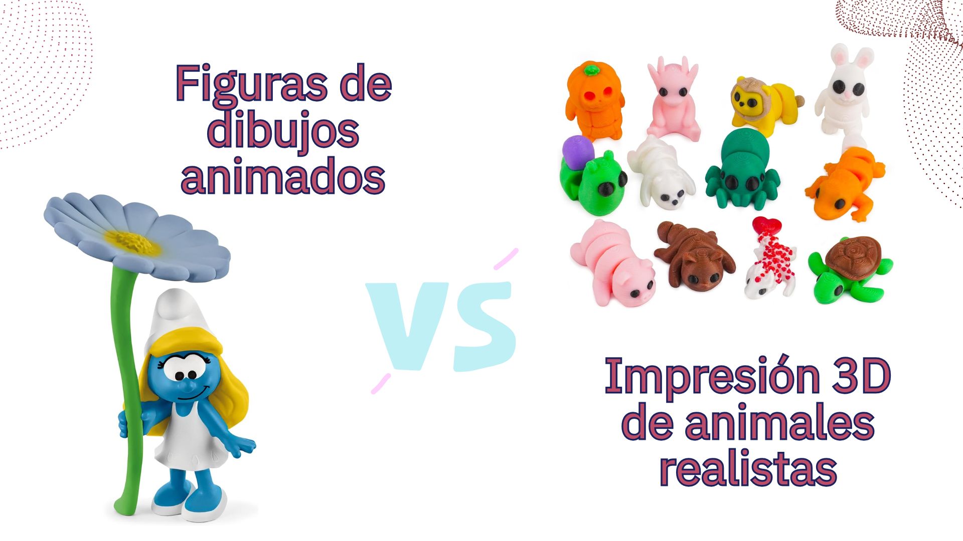 Los desafíos técnicos de la impresión 3D de animales realistas frente a figuras de dibujos animados